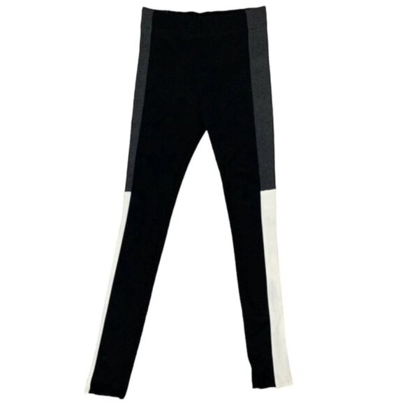 Aritzia Babaton Neil Leggings Stripes Pants Ponte Black Skinny Leg High Waist - Picture 4 of 14